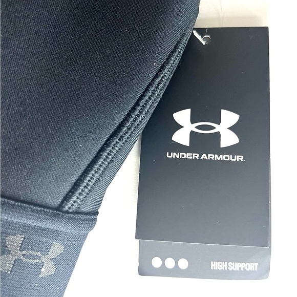 Under Armour NEW Women's Armour High Crossback Zip Sports Bra Sz 42D - Picture 7 of 7